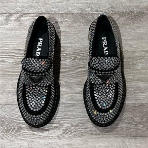 Prada Crystal Loafers